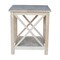 International Concepts Rectangle Hampton End Table, 22 W, 22 L, 25 in H, Wood, Unfinished OT-70E - alternate 4